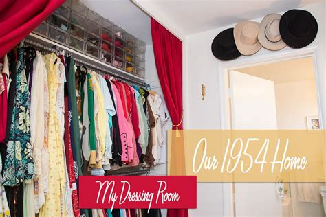 Our 1954 Home Dressing Room Tour And Storage Solutions Atomic Redhead