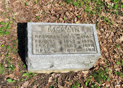 Deborah Gilbert McGrew McKain 1835 1902 Find A Grave Memorial