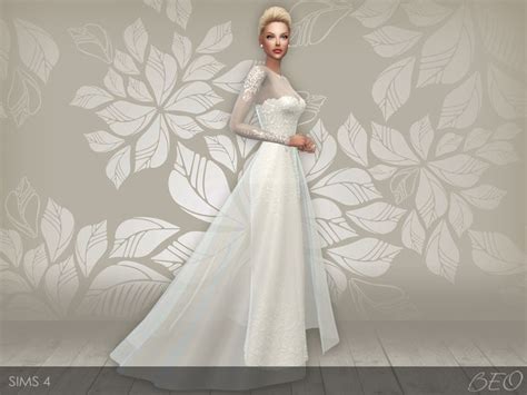 Beo Creations Sims 4 Wedding Dress Sims 4 Dresses Sims