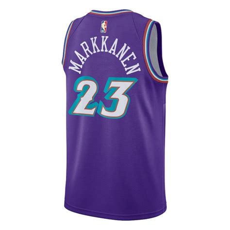 Utah Jazz Lauri Markkanen Nike Classic Edition Purple NBA Jersey