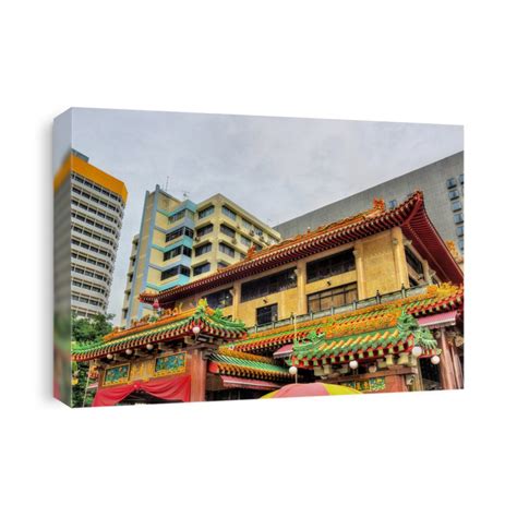 Kwan Im Thong Hood Cho Temple, A Traditional Chinese Temple In Canvas