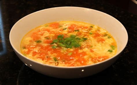 Tomato and Egg Drop Soup | Chinese Healthy Cooking