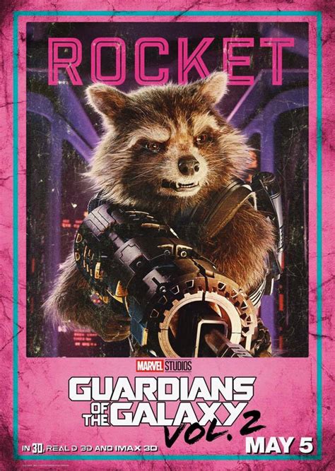 Guardiani Della Galassia Vol 2 Il Character Poster Di Rocket 448267 Movieplayer It