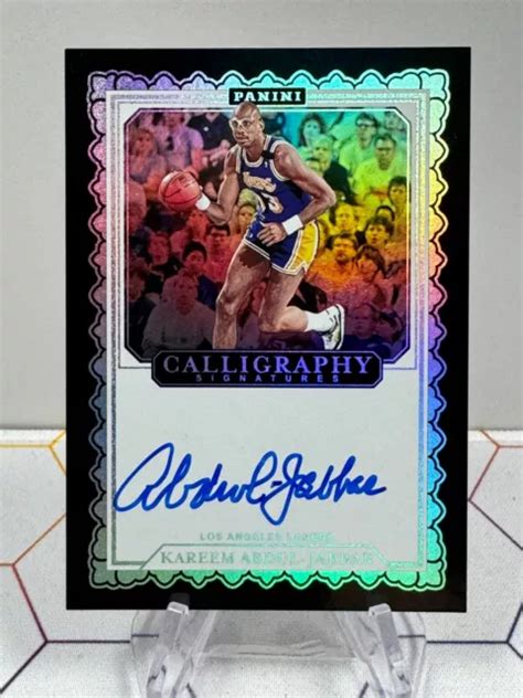 2023 24 PANINI KAREEM Abdul Jabbar RC Calligrafia Su Carta Auto Lakers