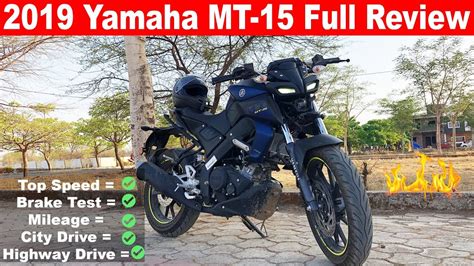 Yamaha Mt Full Review Top Speed Brake Test Mileage Heating