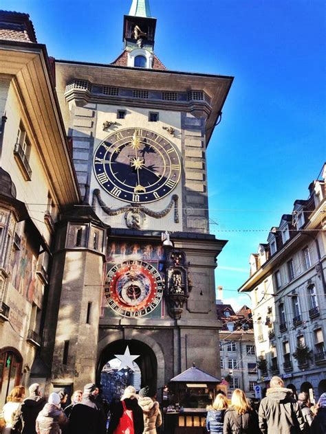 Bern Clock Tower stock photo. Image of distric, clock - 8346100