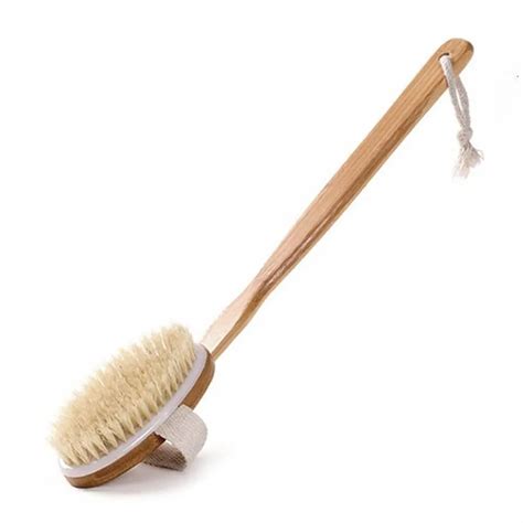 Brosse De Bain En Poils Naturels Manche Long Poils En Bois Poils