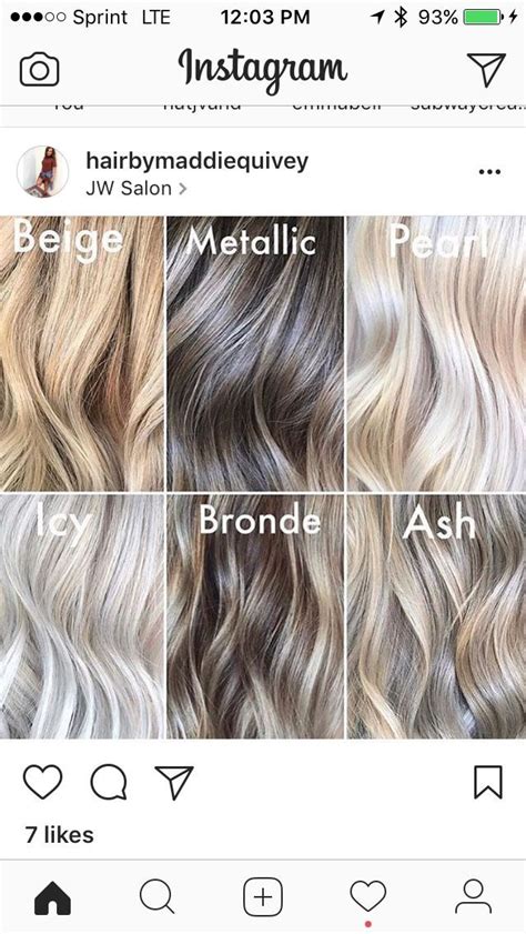 Blonde Hair Color Chart The Shades Kissed By The Sun Hair Color 25