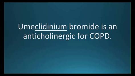 How To Pronounce Umeclidinium Bromide Incruse Ellipta Memorizing