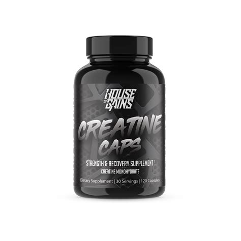 Creatine Monohydrate Capsules - House of Gains