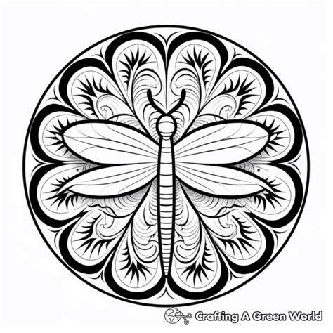 Dragonfly Mandala Coloring Pages Free And Printable