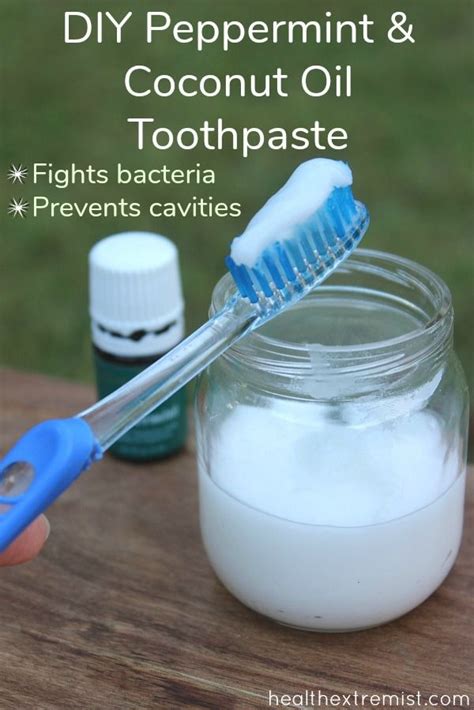 Diy Peppermint And Coconut Oil Toothpaste Prevents Cavities Homemade Toothpaste Coconut Oil