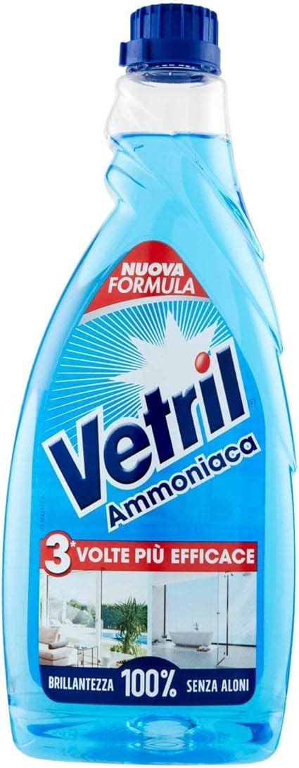 Vetril Ricarica Per Detergente Spray Vetri E Superfici Con Ammoniaca