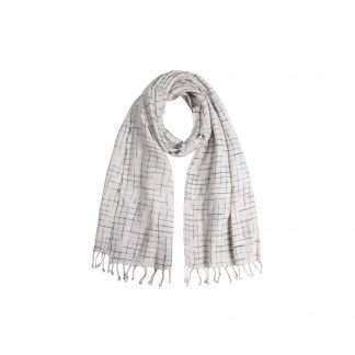 Criss Cross Indigo Cotton Scarf Ock Pop Tok