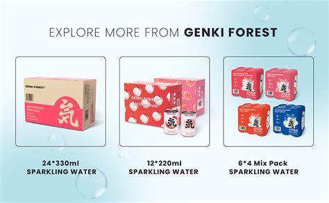 Amazon Genki Forest Flavored Sparkling Lychee Fizzy Sugar