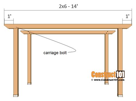 Pergola Plans - 10x12 - Free PDF Download - Construct101