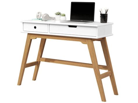 Mesa Para Estudos Home Office Gavetas Branca Madeiramadeira