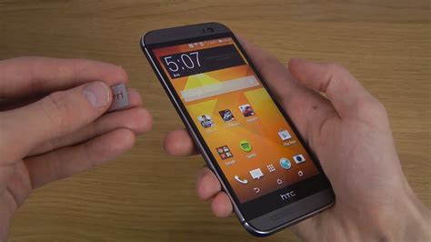 Htc One M8 How To Insert Sim Card Youtube