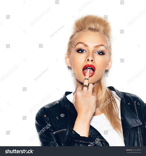 Woman Licking Finger Blonde Images Browse Stock Photos Vectors