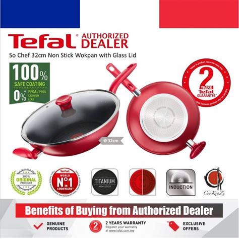 Tefal So Chef Induction Cm Non Stick Wokpan With Glass Lid G