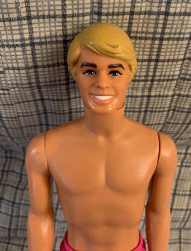 Barbie Ken Doll Blonde Hair Blue Eyes In Sun Jewel Ken Swim Trunks