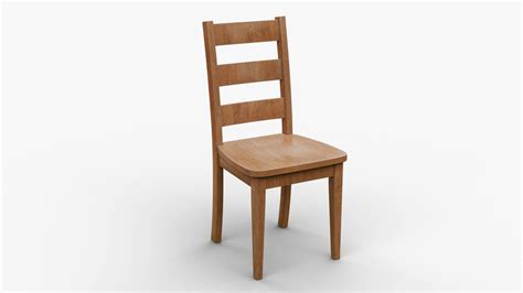 Classic Wooden Chair 1 3d Model By Donnichols