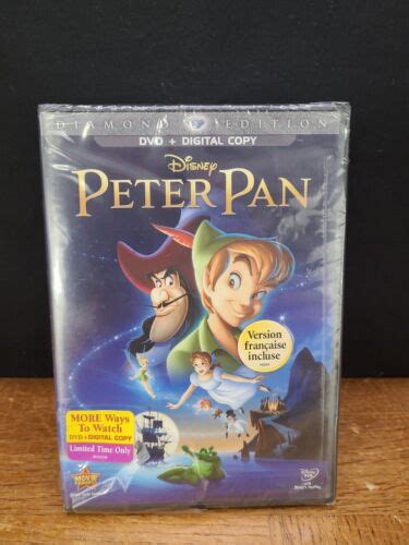 Peter Pan Dvd Disc Set Diamond Edition Sealed Tear In