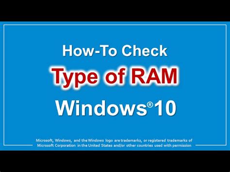 How To Know Ram Type In Laptop