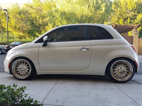 2012 Fiat 500 Pop Pearl White Vip Modular Wheels, KW Variant 3 ...