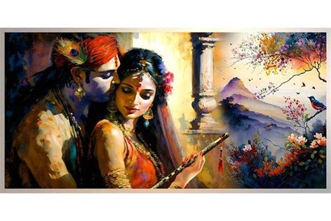 Abstract Beautiful Radha Krishna divine love paintings | Krishna painting, Love painting images ...