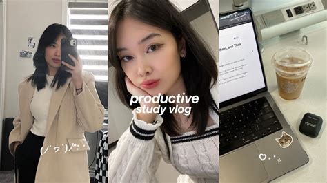 Productive Study Vlog Midterm Season Lots Of Studying Coding At