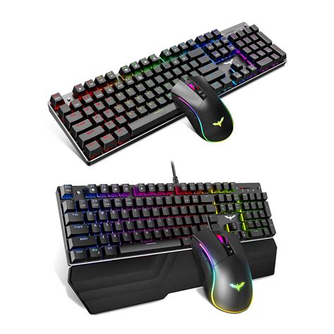 Buy Havit Mechanical Keyboard And Mouse Combo Gaming 104 Keys Blue