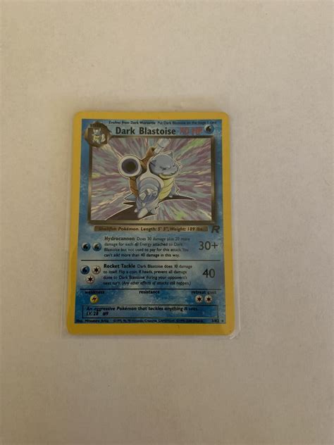 NM Unlimited Pokemon DARK BLASTOISE Card TEAM ROCKET Set 3 82 Holo