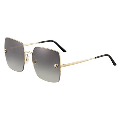 Cartier Rectangular Metal Gold Champagne Grey Panth Re De Cartier