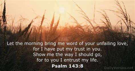 Psalm 143 8 Bible Verse DailyVerses Net