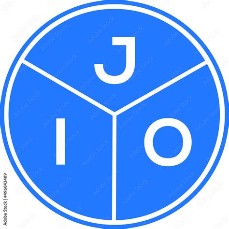 JIO letter logo design on white background. JIO creative circle letter ...