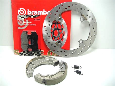 Bre Kit Complet Disque Frein Brembo Plaquettes Patins De Chiocciola