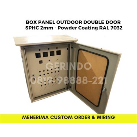 Jual Box Panel Listrik Outdoor Double Door X X Mm Sphc Mm Ral