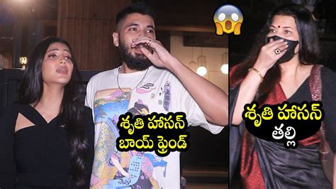 Shruti Haasan Spotted With Mom Sarika And Boy Friend Santanu Hazarika