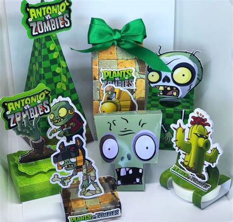 Kit Decoração Plants vs Zombies 70 itens Elo7