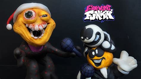 Friday Night Funkin Clay Art Spooky Month Lemon Demon Monster