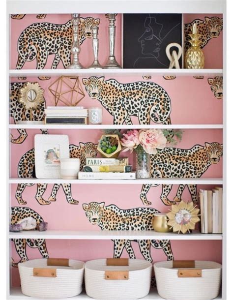 30+ Wallpaper Ideas to Spice Up Your Bookshelves - Days Inspired