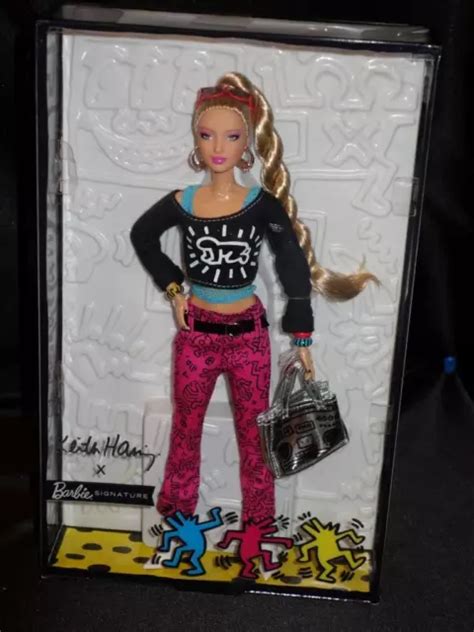 Barbie X Keith Haring Doll Blonde Articulated Doll Goddess Face Fxd Picclick Uk