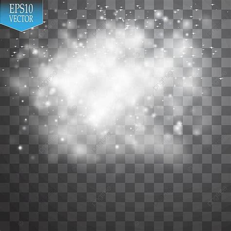 Sparkling Glow Vector Illustration Of Shimmering Dust Cloud For Festive