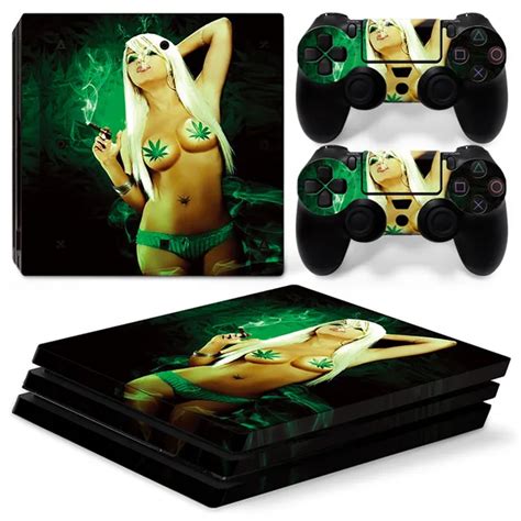 Für Ps4 Pro Playstation 4 Pro Konsole Haut Aufkleber Aufkleber 2 Controller Skins Set Sexy