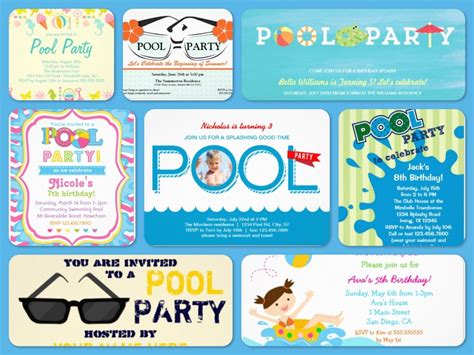 Pool Party Invitations | Summer Fun | Party Planning | Party Supplies | Party Idea {Pros}