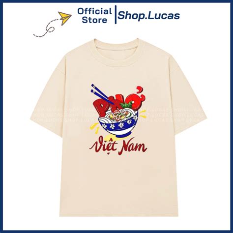 Áo Thun In Hình TÔ PHỞ VIỆT NAM MÓN ĂN Nam Nữ Unisex Cổ Tròn In Slogan Hot Trend Local Brand