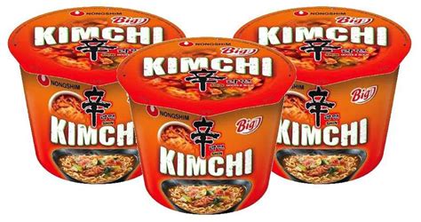 Kit 3 Lamen Coreano Kimchi Ramyun Picante Big Bowl 112g Nongshim