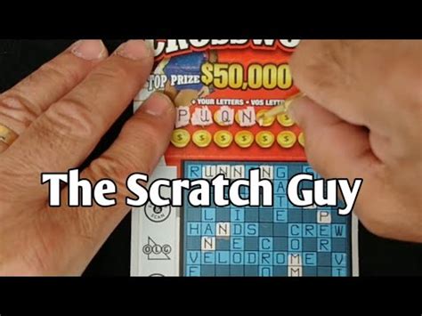 Scratching The Crossword Olg Instant Scratch Ticket Youtube