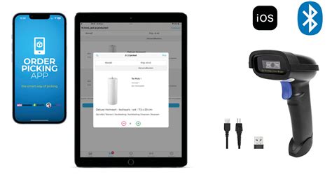 Bluetooth barcode scanners • Orderpicking app